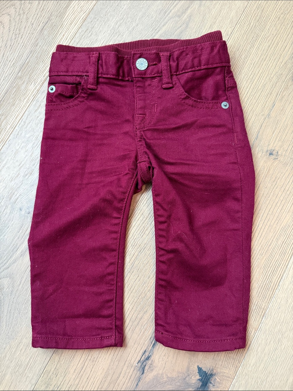 Baby Gap Baby Girls My First Straight Jean Pants Burgundy